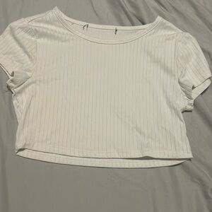 White crop top